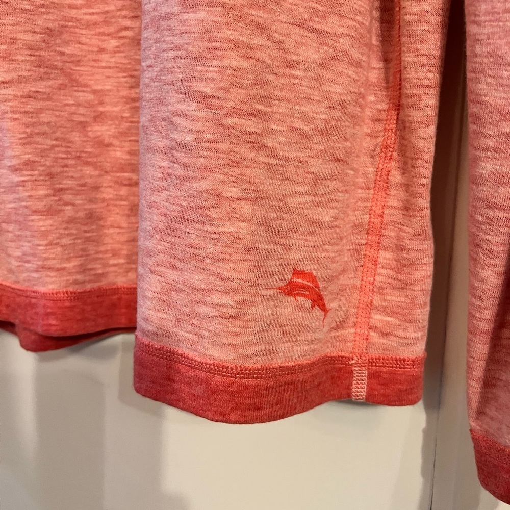 ~Tommy Bahama Tangerine Reversible 1/2 Zip Sz. L *EUC* MSRP: $129+tax retail - Picture 2 of 11